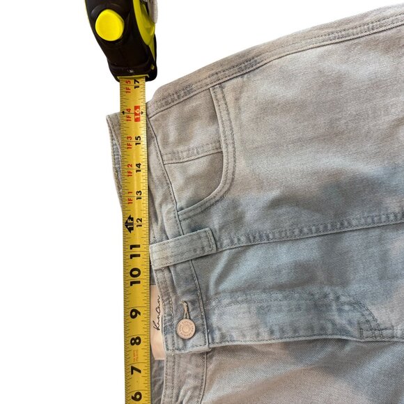 KanCan Womens Light Wash Cargo Jeans With Frayed Hem & Pockets Size W11 29 - Picture 6 of 8